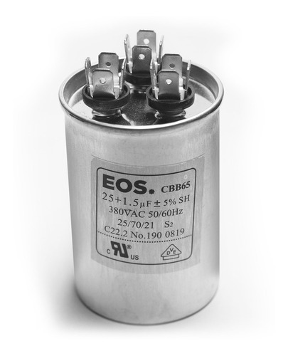 Capacitor Duplo Ar Condicionado Split 25+1,5uf 380v 9000 Btu ( Temos Vários Modelos - Consulte ) 