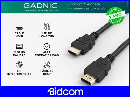 Cable Hdmi 2 Metros Alta Definicion 1080p Full Hd 