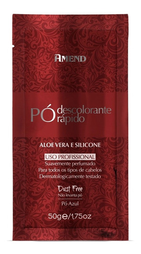 Pó Descolorante Capilar Aloe Vera Silicone Amend 50g Tom Sem tom