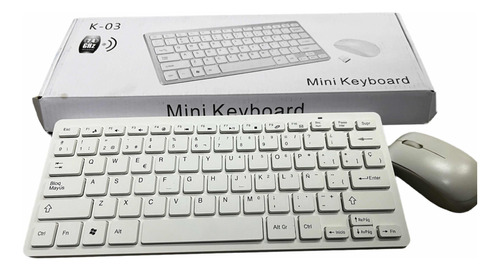 Mini Teclado Tipo Mac K-03 Inalámbrico