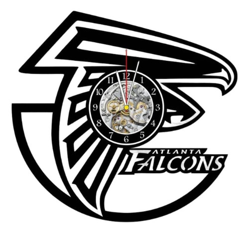 Reloj Corte Laser 3363 Atlanta Falcons Logo Grande