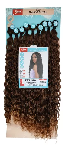 Cabelo Bio Vegetal Cacheado Fatima Sleek 320gr 75cm