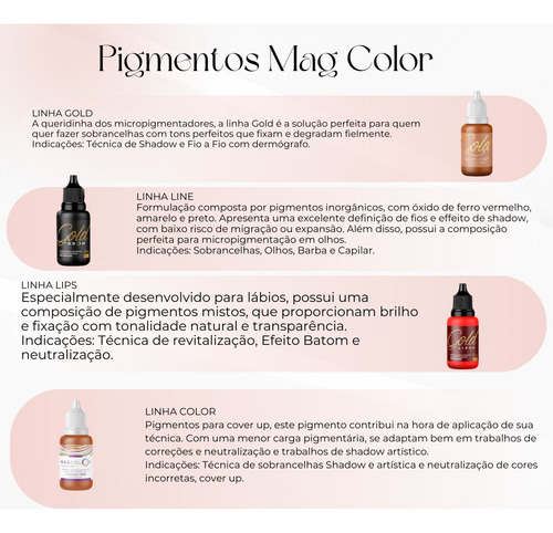 Pigmento Mag Color Gold 10ml - Envio Imediato C/ Anvisa