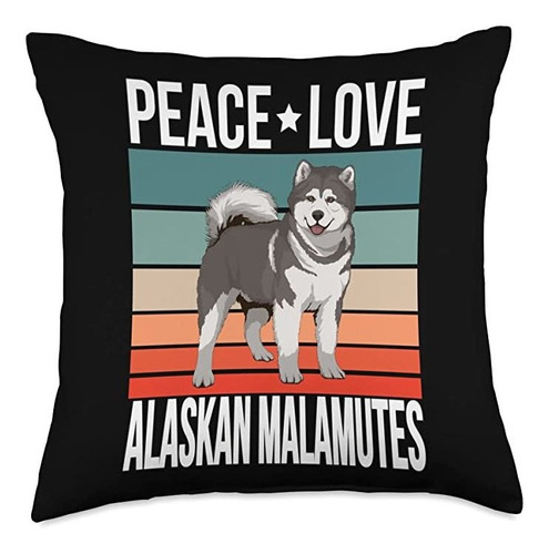 Vintage Alaskan Malamute Regalos Y Accesorios Paz Amor Alas