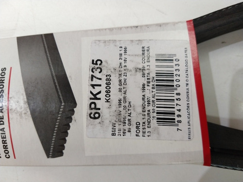Correa Poly-v Automotor 6pk1735 Gates