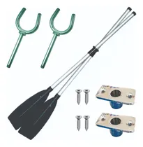 Comprar Remos De Aluminio De 6 Pies (1,82mts) + Toletes + Toleteras