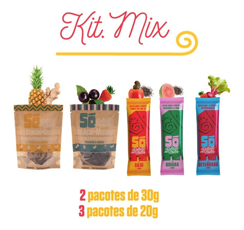 Kit.mesclado 20g E 30g Rolinho De Frutas (lanche Sem Gluten)
