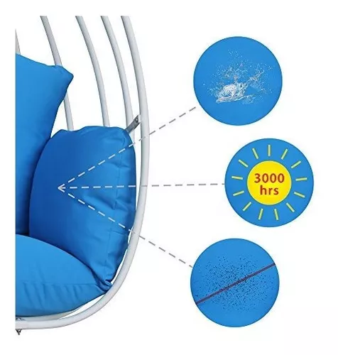 Mecedora para exteriores, silla mecedora de huevos de mimbre de gran t -  VIRTUAL MUEBLES