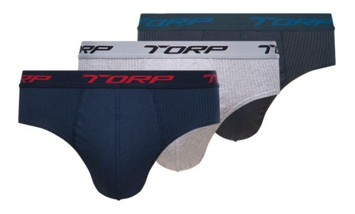 Kit Três Cueca Torp Slip Algodão Cós Personalizado Torp