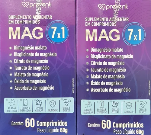 Mag 7x1 C/60 = Magnésio / Prevent Farma | MercadoLivre