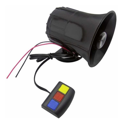 Imagen 1 de 6 de Sirena Bocina Alarma Policía 3 Tonos 12v 30w Autos