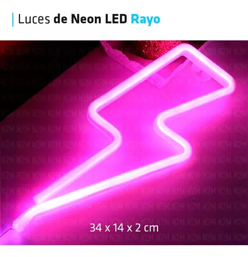 Luces De Neon Led Lampara Decorativa Rigida 4/6 Figuras Deco