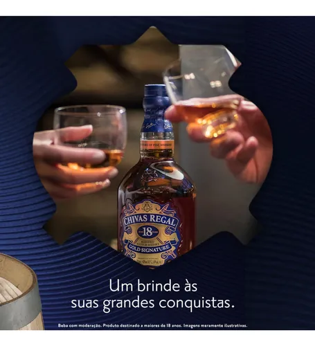 Whisky 18 Anos Gold Signature 750ml Chivas Regal | Frete grátis