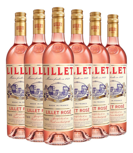 Aperitivo Lillet Rosé X 750 Ml X6 - Gobar®