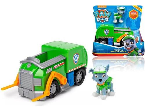 Paw Patrol Auto Patrulla Canina Camión De Reciclaje Rocky