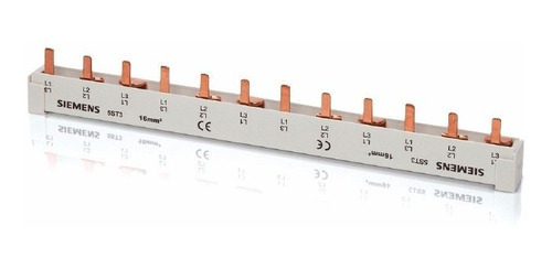 Barramento Tipo Pente Trifasico 6 Disjuntor 80a Din Siemens