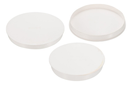 3 Tapón Tapa De Extremo De Tubería Pvc 6 Para Diy Blanco