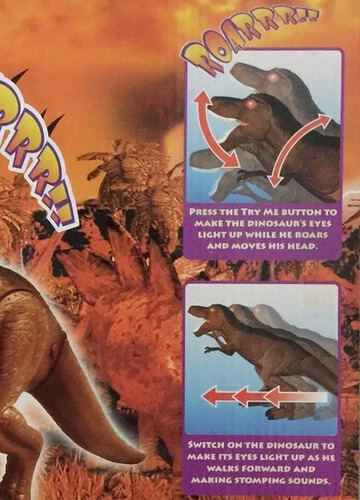 Imagen 5 de 7 de Dinosaurio T Rex Luz Sonido Move Original Pce 80046 Bigshop