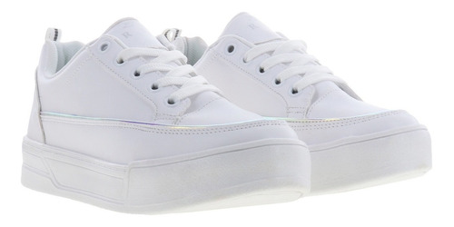 Imagen 3 de 4 de Tenis Para Mujer Dama Con Plataforma Casuales De Moda