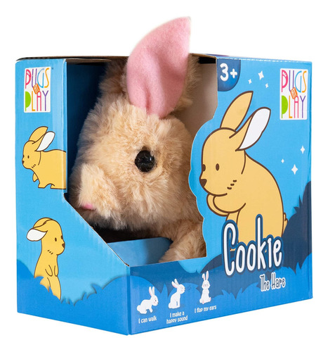 Peluche Animal  Conejo Camina  Mueve La Cola Cookie 