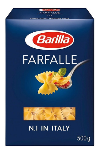 Fideos Farfalle Barilla 500g. - Italianos
