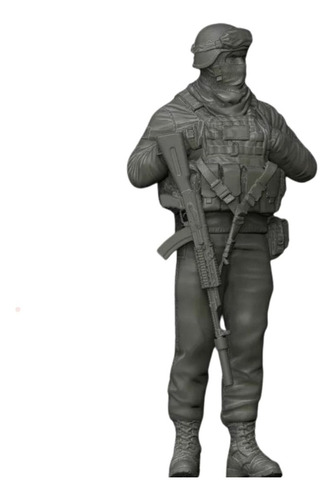 Soldado Ucraniano Mod1 20cm De Altura Color Blanco