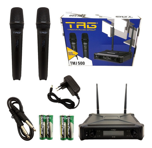 Microfone S/fio Transmissor Uhf Tagima-tag Tmj-500  Promoção