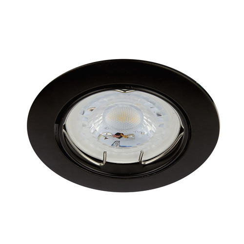 Imagen 2 de 5 de Lampara Empotrable Techo Dirigible Mr16 Negro Gu5.3 Yd-330/n