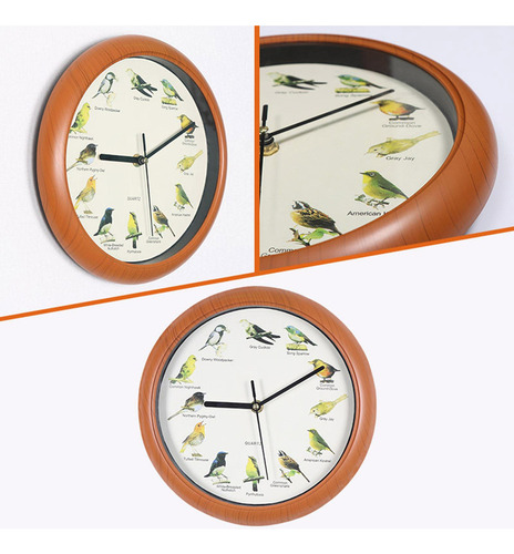 Relojes De Pájaros Con Sonidos, Reloj De Pared De Pájaro
