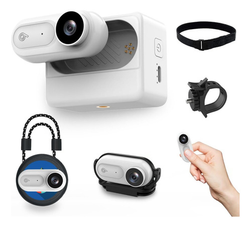 Mini Cámara Corporal 1080p, Cámara Corporal Portátil Con 180