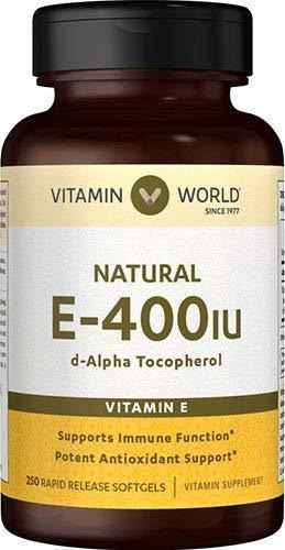 Vitamina A Mundo Vitamina A E Natural 400iu 250 Softgels, A