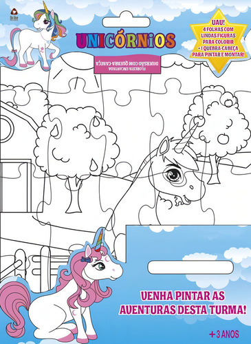 Livro: Unicórnios - Diversão Com Quebra-cabeça, De Ibc - Instituto Brasileiro De Cultura Ltda. Indefinido, Vol. 1. Editorial On Line Editora, Capa Mole, Edição 1 Em Português, 2020