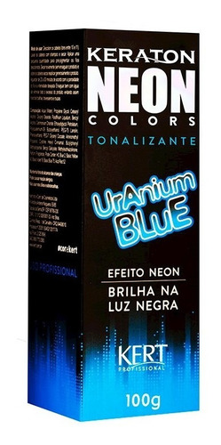 Kit 2 Coloração Keraton Neon Colors Uranium Blue 100g