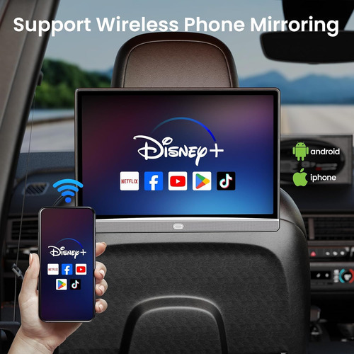 10.1 Pulgadas Android 12 Portátil Coche Tv Monitor Para Asie