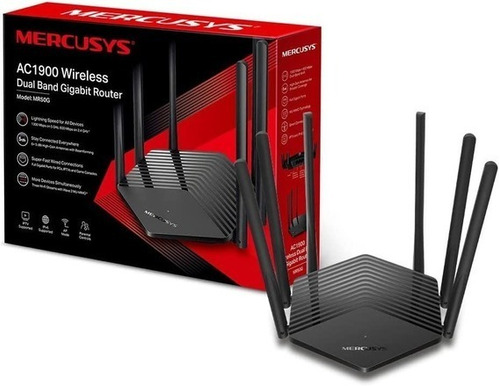 Router Mercusys Mr50 Ac1900 Puertos Gigabits 600mbps