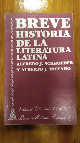 Breve Historia De La Literatura Latina 