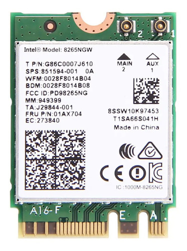 Placa Wireless Wifi Intel 5ghz 867mbps Acer Aspire 3 A315-23