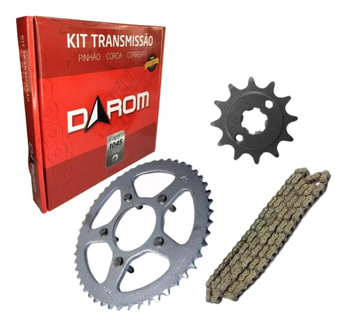 Kit Relação Transmissão Moto Honda Xlr 125 Ano 2000