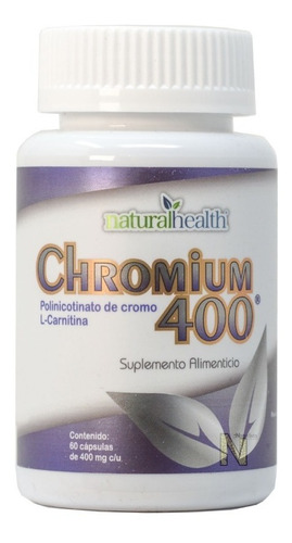 Imagen 4 de 4 de Chromium 400 (60 Cápsulas 400 Mg) Naturalhealth