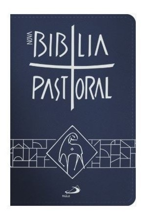 Livro Bíblia Sagrada Catolica Pastoral Média Zíper Azul