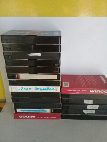 Vhs - Lote De 19 Vhs Para Regrabar 