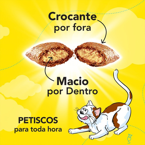 Petisco para Gatos Adultos Carne Dreamies Pacote 40g