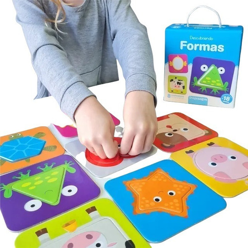 Juego Primer Rompecabezas Aprendiendo Formas Puzzle Didáctic