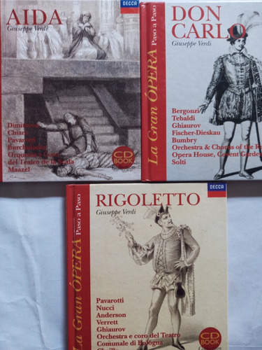 Libro+cd.opera:aida/don Carlo/rigoletto. Pack 3 Operas. 