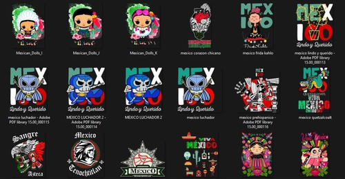 Vectores Mexicanos Dtf Sublimación Etc Editables