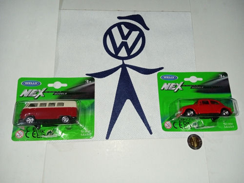 Welly Nex Volkswagen Beetle. Y Combi. No Es Hot Wheels!!!.