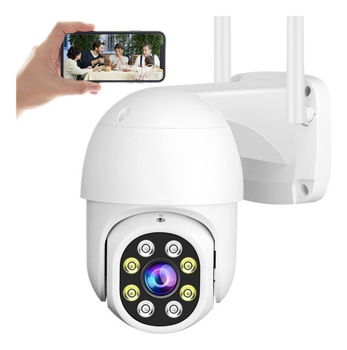 Cámara De Seguridad 1080p Wifi Auto Seguimiento Con Alarma