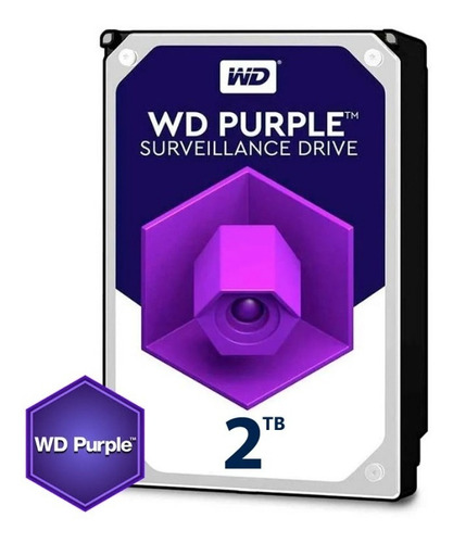 Disco Duro Wd Purple 2tb Sata 3 Intellipower Para Dvr Nvr