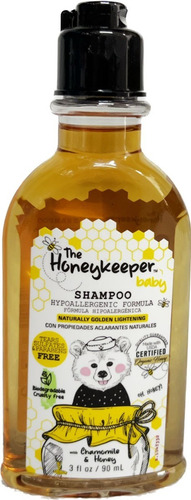 Shampoo Honeykeeper Para Bebe Manzanilla Y Miel 90ml