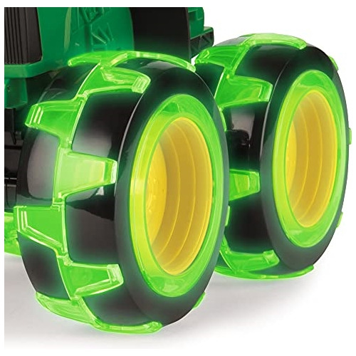 Juguete De Tractor Con Ruedas Y Huella Iluminada Verde